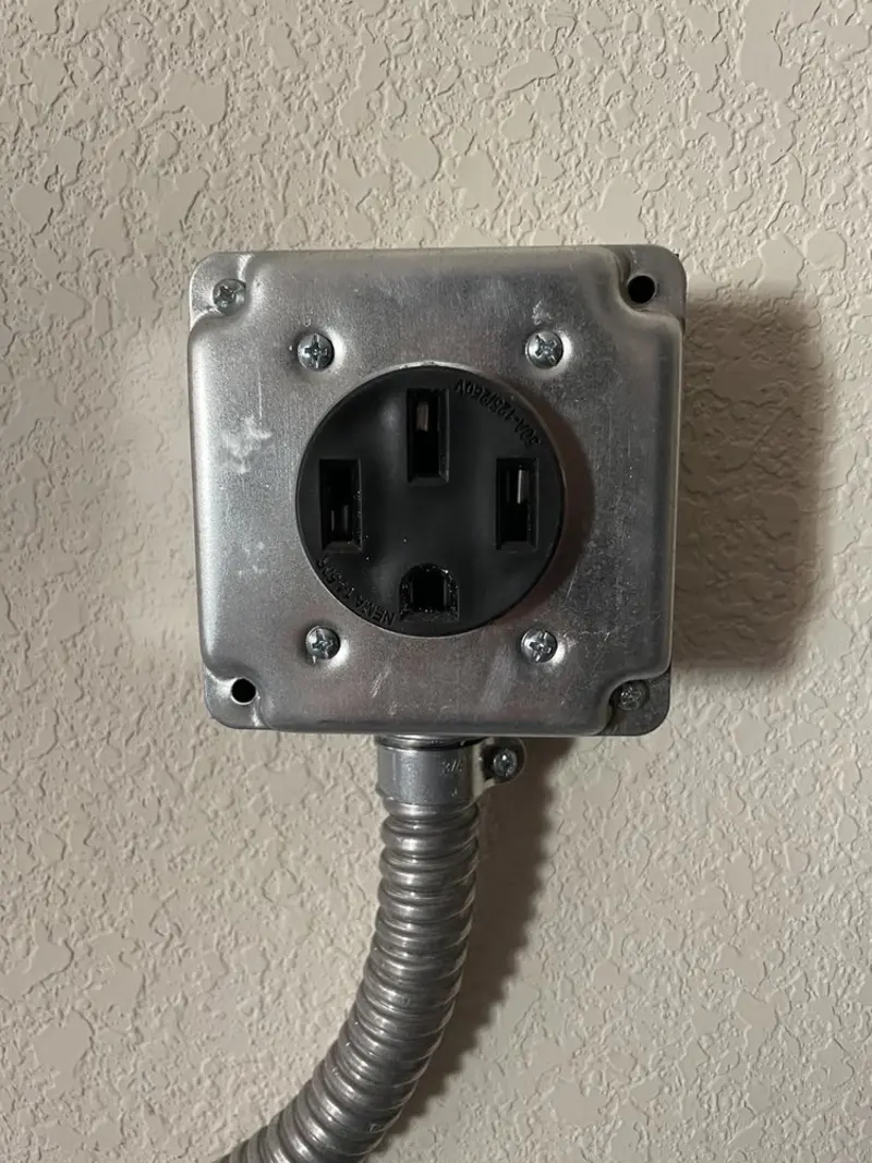 NEMA 14-50 outlet installed for Smart Home Electrical in Texas City